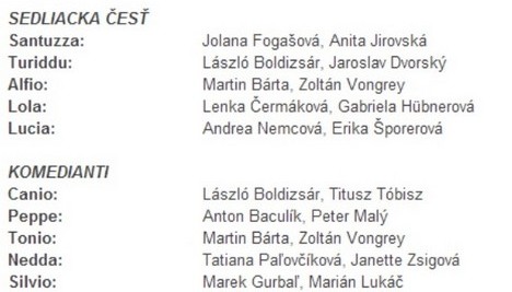 Mascagni: Sedlák kavalír / Leoncavallo: Komedianti - Košice 2014
