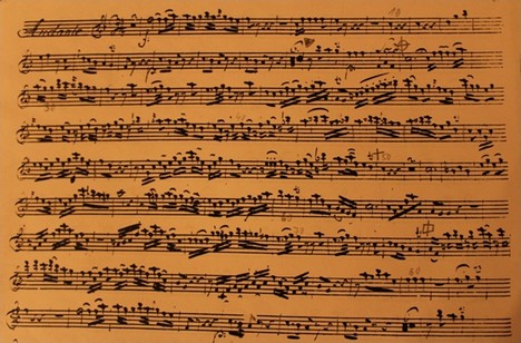 František Xaver Pokorný: Koncert B dur pro 2 klarinety – part Clarinetto Primo, II. věta Andante