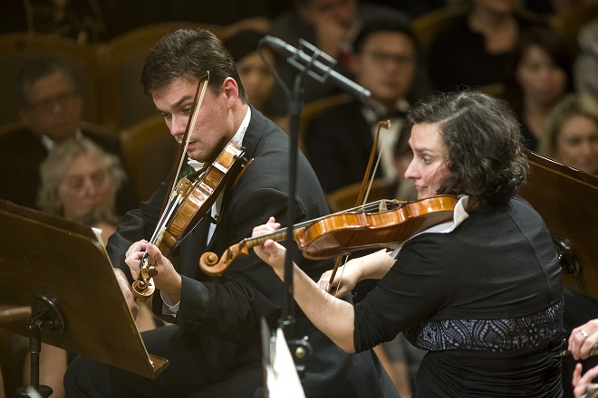 Jiří Vodička - Česká filharmonie - Jiří Bělohlávek - zahajovací koncert 1.10.2015 (foto ČF)