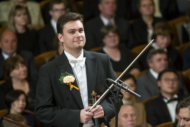 Jiří Vodička - Česká filharmonie - Jiří Bělohlávek - zahajovací koncert 1.10.2015 (foto ČF)
