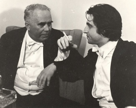 Josef Veselka a Riccardo Muti (Florencie 1973)