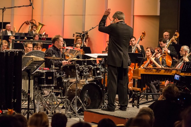 Filharmonie Brno, Colin Currie, Olari Elts - Moravský podzim 2015 (foto Petr Francán)