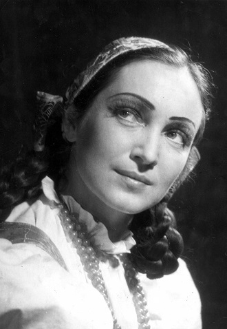 J.Burghauser: Honza a čert - Julie Jastřembská (Káča) - SD Ostrava 1954 (foto František Krasl)