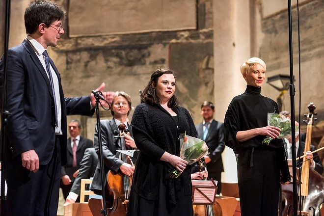 Janovy pašije - Collegium 1704, Václav Luks, Isabel Jantschek, Julia Böhme (foto © Petra Hajská)