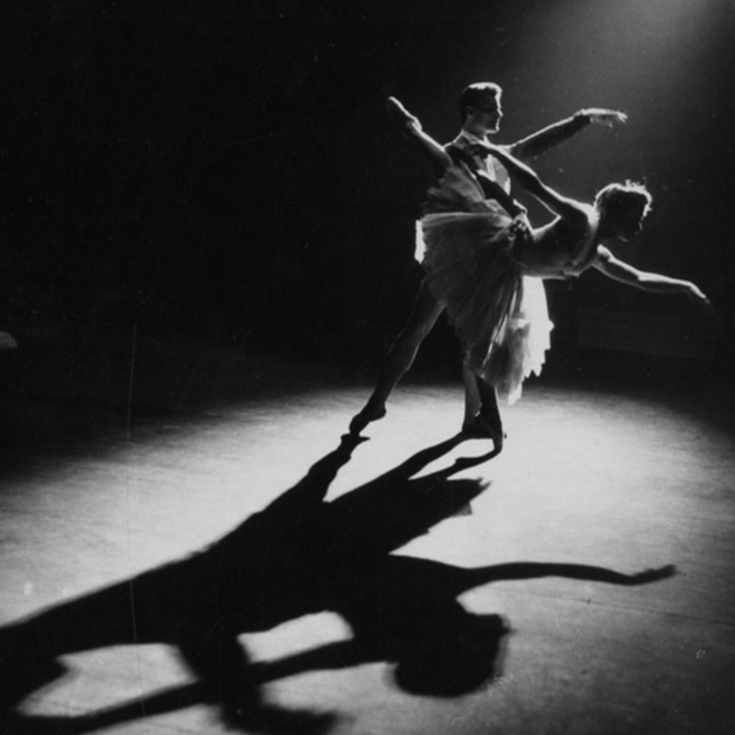 P.I.Čajkovskij: Spící krasavice - Petr Koželuh a Ivana Ječmínková - Plzeň 1963 (foto Věra Caltová)