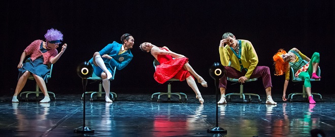 J.Kodet: Řekni sýr! - Tereza Hloušková, Kairi Hayashida, Julie De Meulemeester, Zdeněk Mládek, Barbora Coufalová - JD České Budějovice 2016 (foto Michal Siroň)