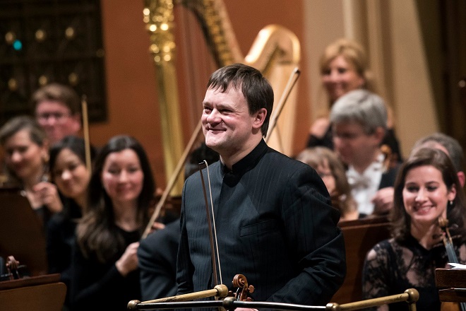 Frank Peter Zimmermann, Česká filharmonie a Jaap van Zweden - Praha 16./17./18.3.2016 (foto Petra Hajská)