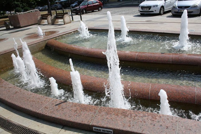 Zpívající fontána Hodonín (foto archiv)
