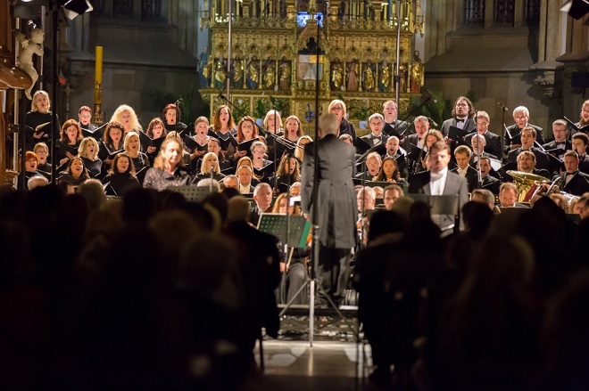 Velikonoční festival duchovní hudby Brno – Filharmonie Brno, Český filharmonický sbor Brno, Libor Pešek - Brno 3.4. 2016 (foto Petr Francán)