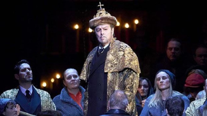 M. Musorgskij: Boris Godunov - Ferruccio Furlaneto (Boris Godunov), Slovenský filharmonický zbor - Vienna Staatsoper (foto Michael Pöhn)