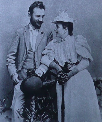 Josef Bohuslav Foerster s manželkou Bertou v době jejich působení v Hamburku (foto end.exdat.com)