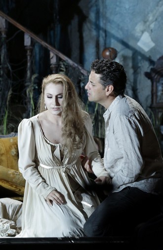 Gioachino Rossini: La donna del lago - Salome Jicia (Elena), Juan Diego Flórez (Giacomo V-Uberto) - Rossini Opera Festival 2016 (foto Studio Amati Bacciardi)