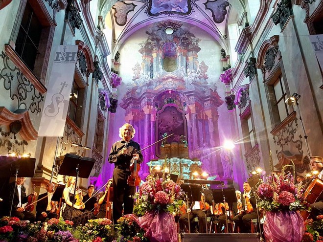 Litoměřické svátky hudby 2016 - Václav Hudeček - Jezuitský kostel Zvěstování Panny Marie Litoměřice 2016 (zdroj FB V. Hudečka/foto Pavel Žur)