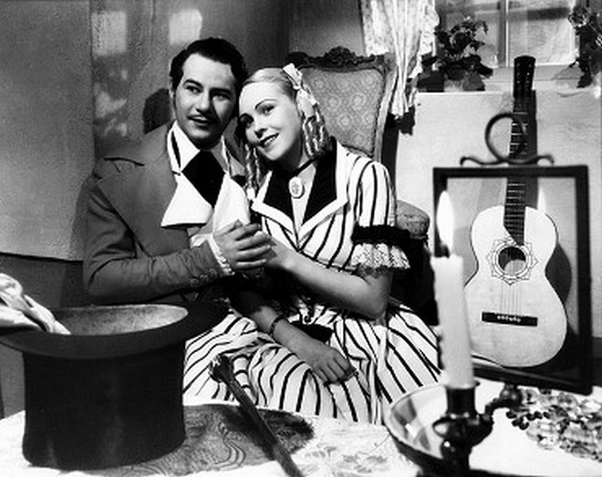 Ladislav Pešek a Jiřina Sedláčková ve filmu Děvče z předměstí z roku 1939 (foto archiv autorky)