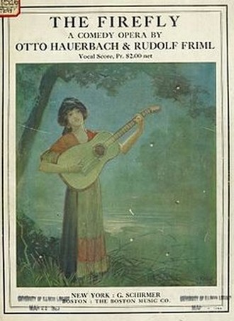 Klavírní výtah operety Rudolfa Frimla Firefly (foto archiv autorky)