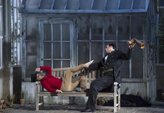 Wolfgang Amadeus Mozart: Le nozze di Figaro - Anna Prohaska (Sussana), Adam Plachetka (Figaro) - Salzburger Festspiele 2016 (foto © Salzburger Festspiele / Ruth Walz)