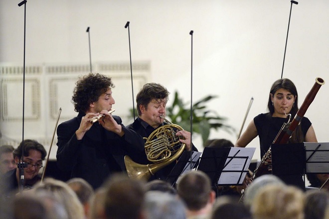 Radek Baborák a jeho přátelé - Pirmin Grehl, Radek Baborák, Viola Wilmsen - Svatováclavský hudební festival 2016 (foto Ivan Korč)