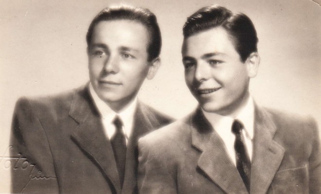 Miroslav Košler s bratrem Zdeňkem (foto archiv M. Košlera)