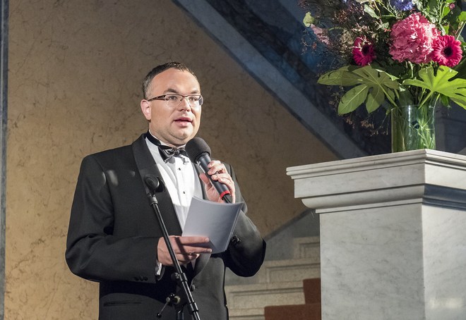 Zahájení nové sezony České filharmonie - ředitel ČF David Mareček (foto Petra Hajská)