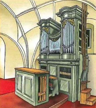 Varhany v Přepychách - ilustrace (zdroj prepychy.cz)