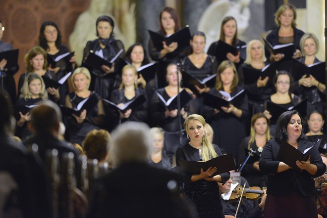 Svatováclavský hudební festival 2016 - Český filharmonický sbor Brno, Barbora Řeřichová Perná, Lucie Hilscherová - kostel Panny Marie Královny Ostrava 2016 (foto Ivan Korč/SHF)