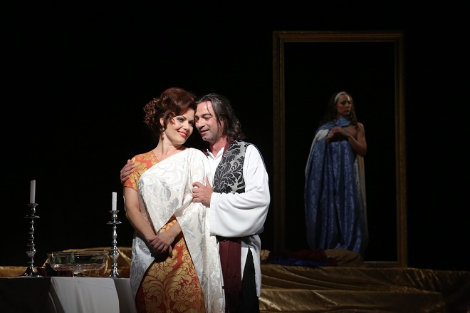 G. Puccini: Tosca - Jolana Fogašová (Tosca), Paolo Lardizzone (Cavaradossi) - Štátna opera Banská Bystrica 2016 (foto Štátna opera Banská Bystrica)