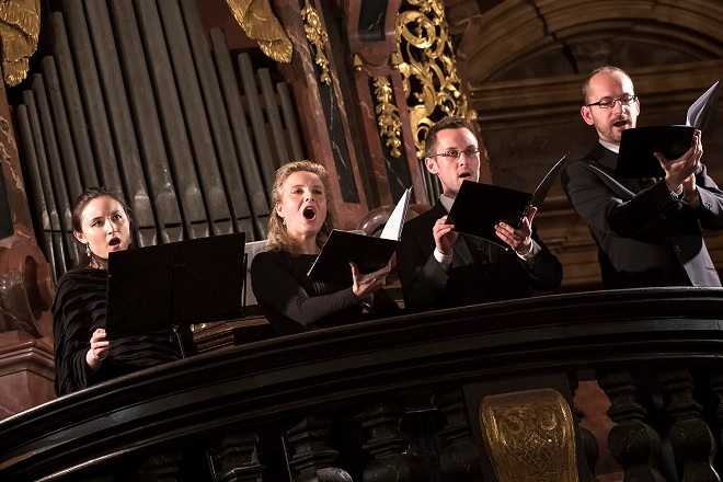 Německá moteta - Kristen Witmer, Kamila Mazalová, Tomáš Lajtkep, Jaromír Nosek - Barokní podvečery 1.12.2016 (foto © Petra Hajská)