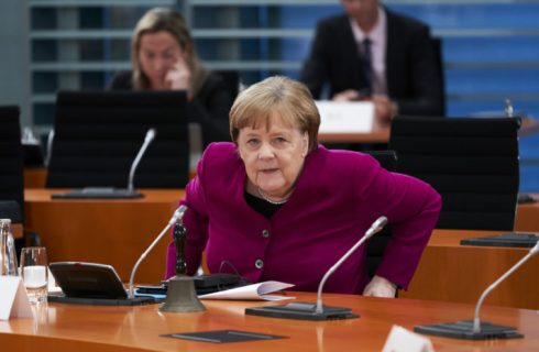 Německá kancléřka Angela Merkel (Photo by Henning Schacht - Pool/Getty Images)