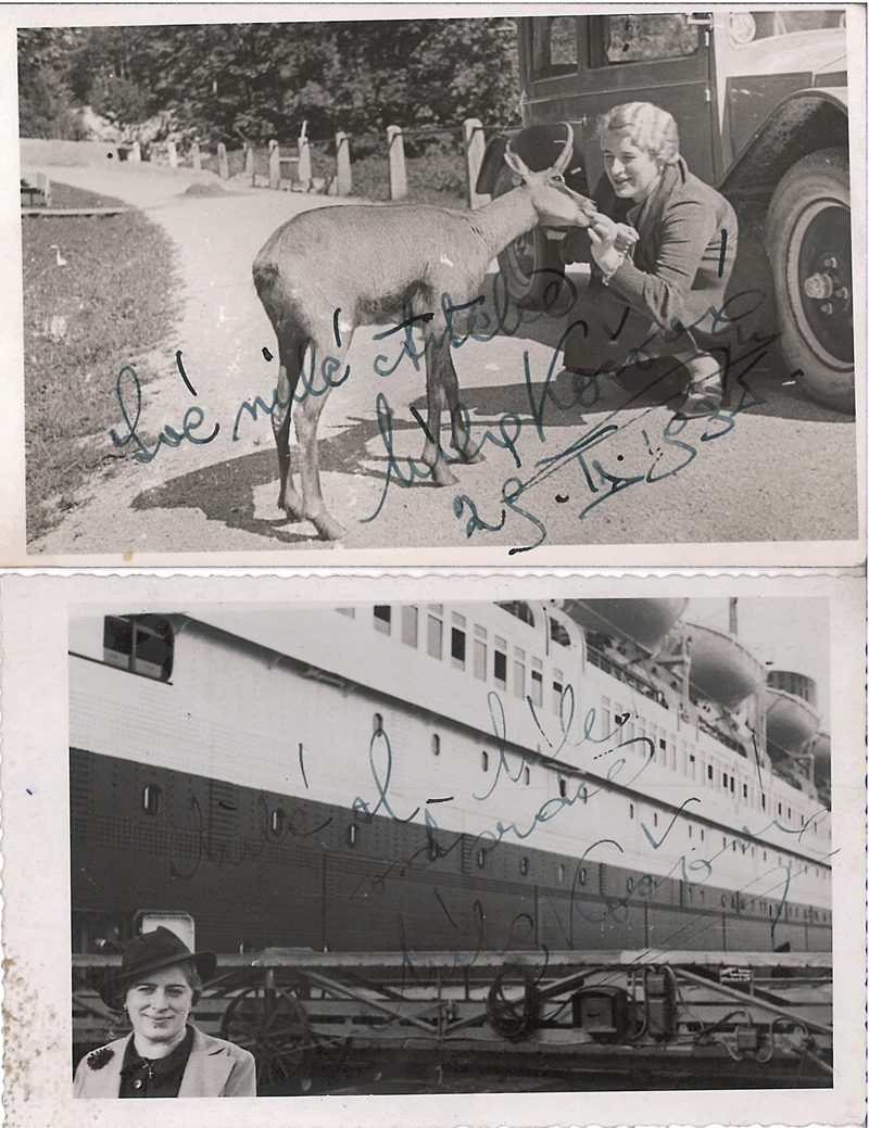 Míla Kočová na cestách roku 1935 (foto archiv Davida Chaloupky)