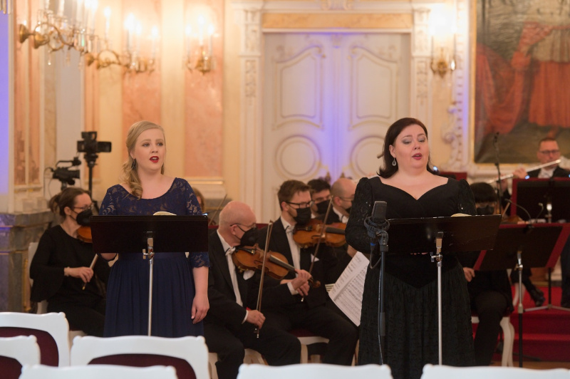 Tereza Zimková, Lucie Hilscherová a Moravská filharmonie Olomouc - Velikonoční koncert 2021 (foto Moravská filharmonie Olomouc)