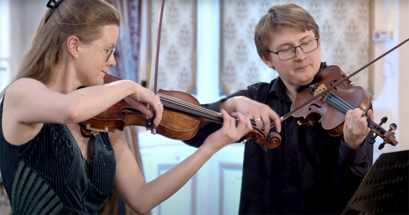 Severočeská filharmonie Teplice, koncert ze Zahradního domu: Eva Zrostlíková a Jan Zrostlík (foto Severočeská filharmonie Teplice)