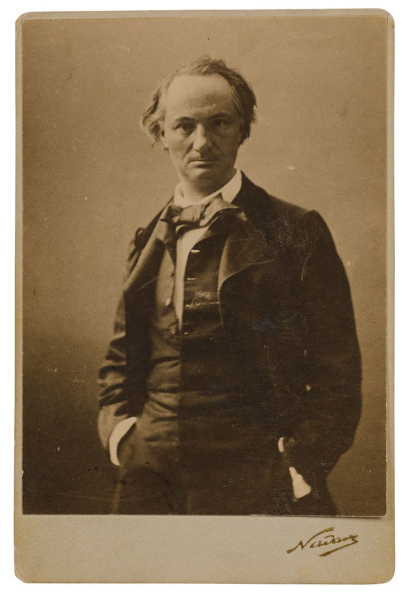Charles Baudelaire 1855 (foto Nadar)