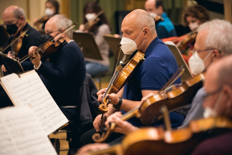 Filharmonie Brno, Novák 100: foto ze zkoušky (foto Štěpán Plucar)