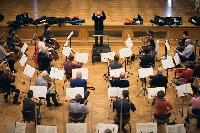 Filharmonie Brno, Novák 100: foto ze zkoušky (foto Štěpán Plucar)