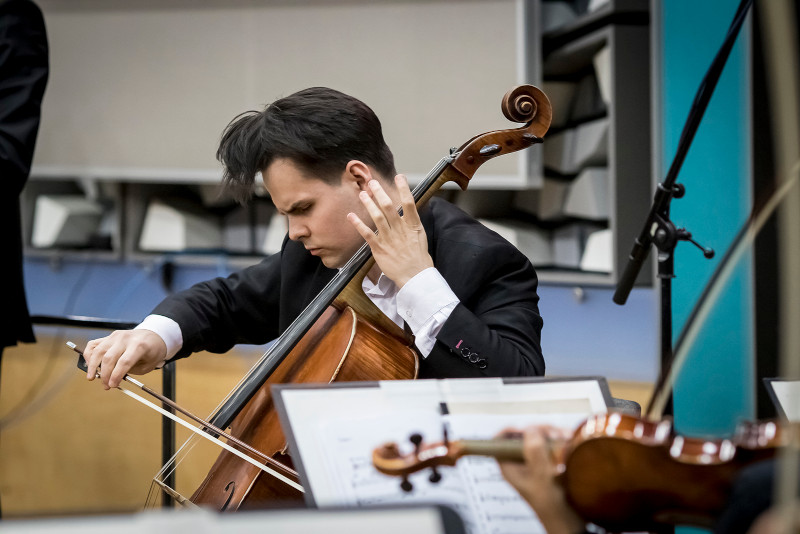 Václav Petr a Symfonický orchestr Českého rozhlasu (foto Vojtěch Brtnický)