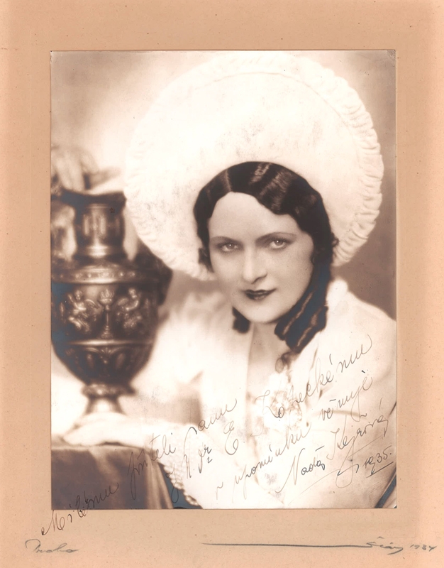 Naďa Kejřová 1934 (foto firma Šlár Praha, se souhlasem Davida Chaloupky)