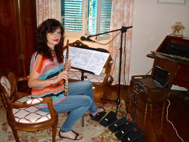 Monika Štreitová s nástrojem Sampo (foto se svolením Moniky Štreitové)