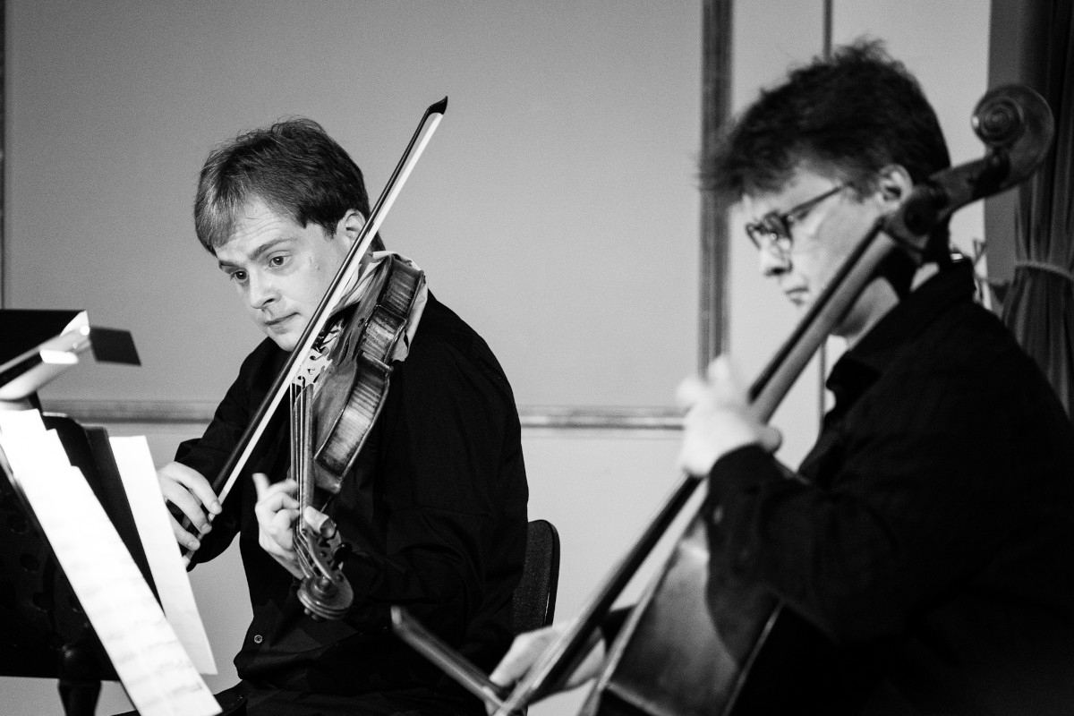 Rejchovo kvarteto - Jakub Verner, Libor Mašek - Expozice nové hudby 2021 (foto Jan Prokopius)