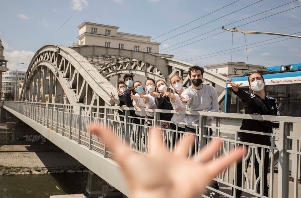 Balet NDM - Tančící mosty - foto ze zkoušky (foto Lucie Maceczková)