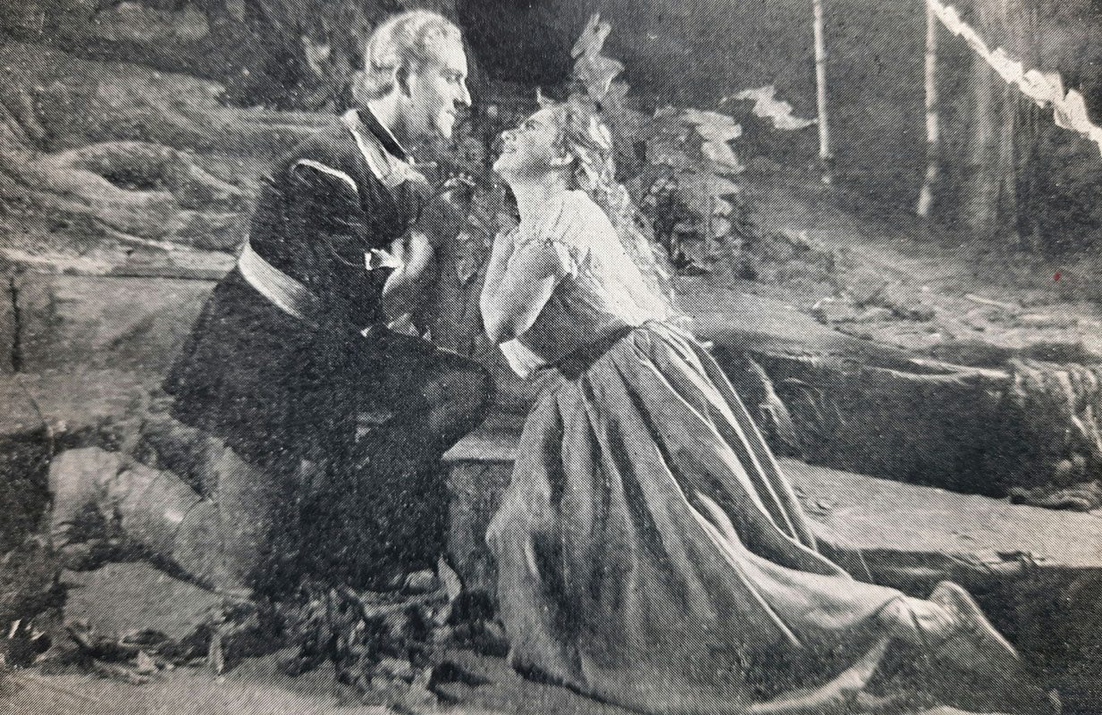 Marie Rathouská jako Rusalka spolu s Princem - Jaroslavem Horalem druhá pol. 50. let, Divadlo F. X. Šaldy Liberec (foto se souhlasem Jiřího Bartoloměje Struze)