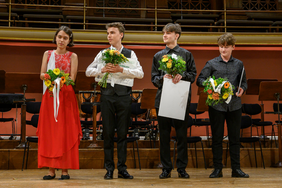 Ildikó Rozsonits, Ryan Martin Bradshaw, Mark Anthony Lewin, Jan Schulmeister - Concertino Praga 2021 (foto Petra Hajská)