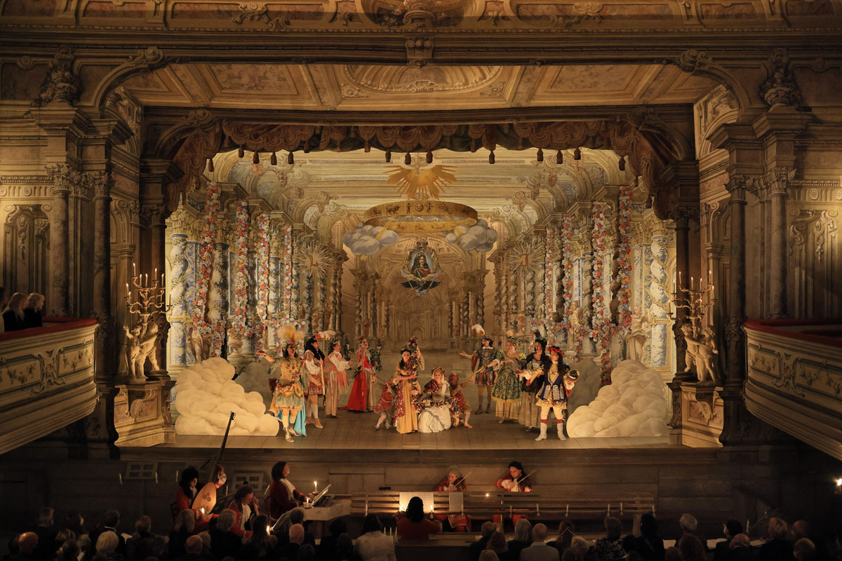 Festival barokních umění 2021 - Antonio Draghi: Gli Oblighi dell´Universo, Barokní divadlo Státního hradu a zámku Český Krumlov (foto Libor Sváček)