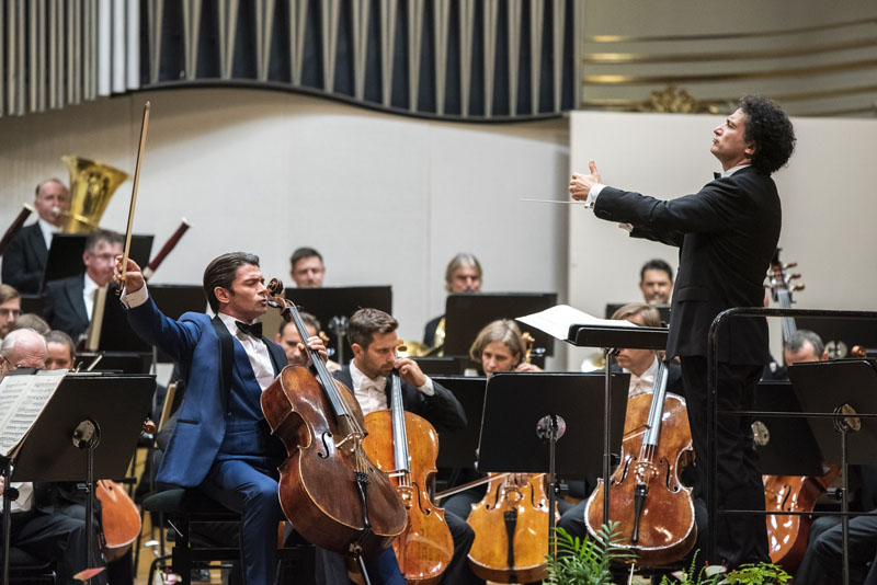 Bratislavské hudební slavnosti, 30. září 2021: Wiener Philharmoniker, Alain Altinoglu, Gautier Capuçon (foto Alexander Trizuljak)