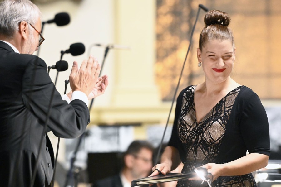 Isabelle Druetová, Philippe Bernold, Závěrečný koncert Svatováclavského hudebního festivalu, „Poulenc & Saint-Saëns – Francouzská genialita“ 28. září 2021, Ostrava – katedrála Božského Spasitele (zdroj Svatováclavský hudební festival)