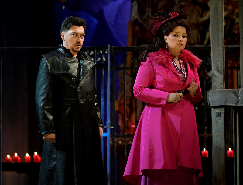 Národní divadlo moravskoslezské, Tosca 2021: Daniel Čapkovič a Petra Alvarez Šimková (foto Martin Popelář)