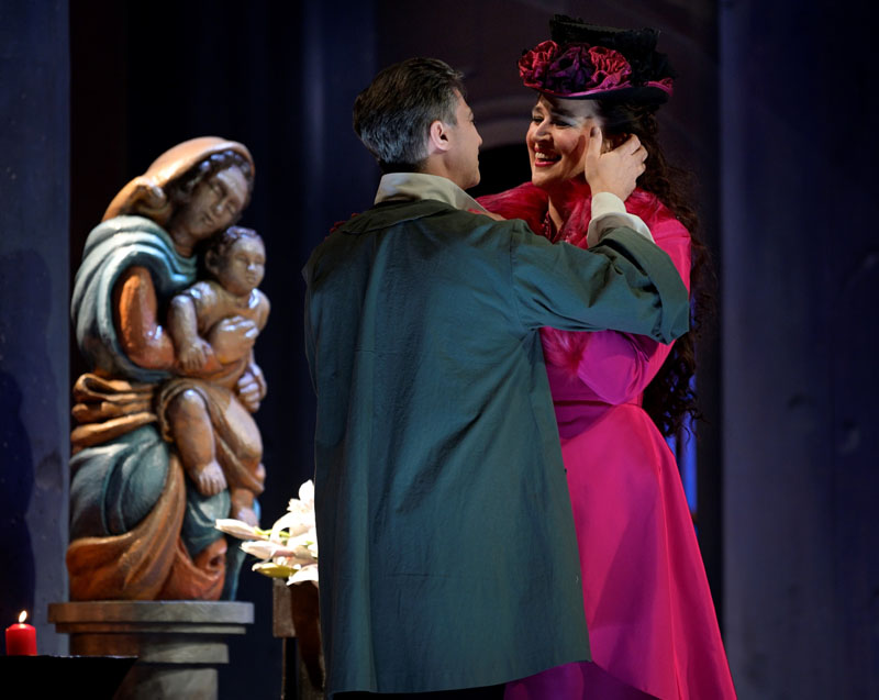 Národní divadlo moravskoslezské, Tosca 2021: Paolo Lardizzone a Maida Hundeling (foto Martin Popelář)