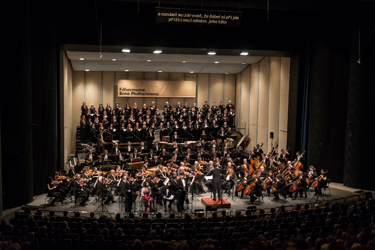 Filharmonie Brno při faustovské kantátě (zdroj Filharmonie Brno)