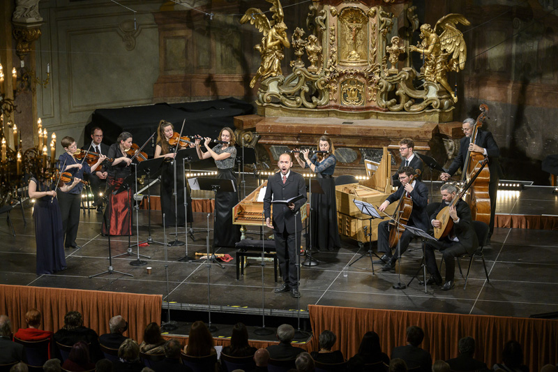 Pastorale: Barokní podvečery, 29. prosince 2021 – Jaromír Nosek, Collegium Marianum (foto Petra Hajská)