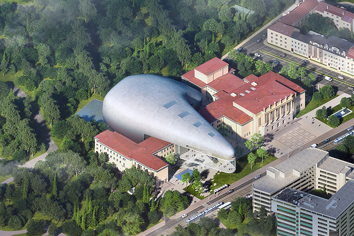 Nový ostravský koncertní sál, architekt Steven Holl (zdroj Janáčkova filharmonie Ostrava)
