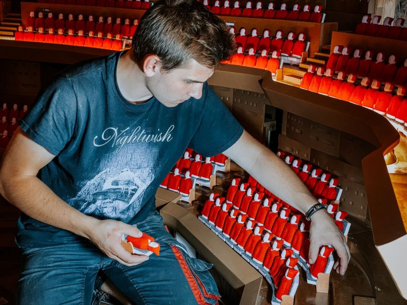 Akustický model ostravského koncertního sálu (foto Radim Kolibík)
